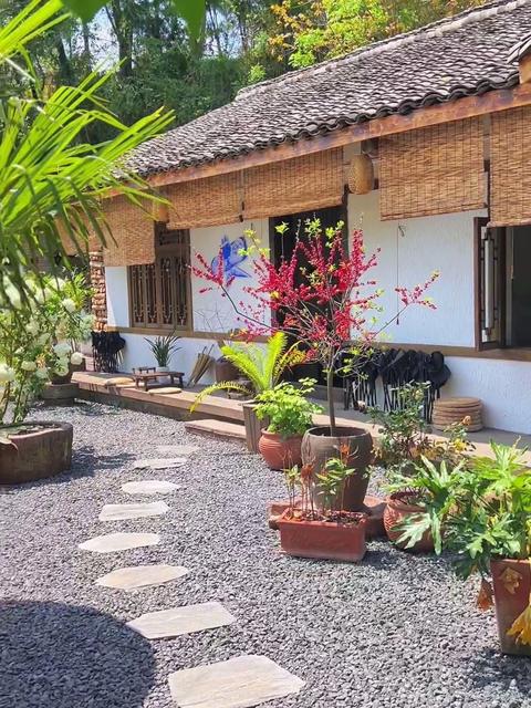 Give up the city life, return to the country to turn the old house into a courtyard